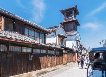 写真:川越一番街商店街の街並み